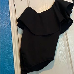 One Shoulder Bodysuit NEVER WORN!